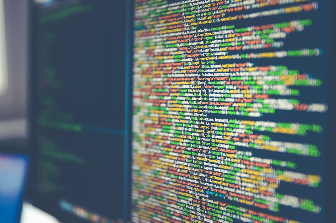 big data visualization on screen